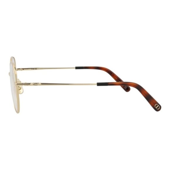 Dior Womens Round/Oval Gold Gold Transparent Fashion Designer Eyewear - Picture 3 of 4